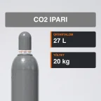 Co2 Ipari gázpalack 20 kg közeli termékfotó