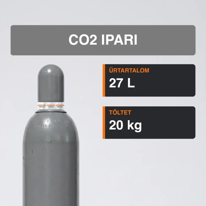 Co2 Ipari gázpalack 20 kg közeli termékfotó