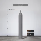 Co2 Ipari gázpalack 37,5 kg méretarányos termékfotó