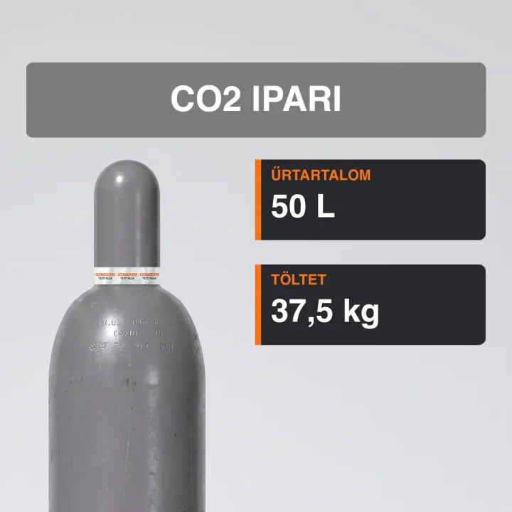 Co2 Ipari gázpalack 37,5 kg közeli termékfotó