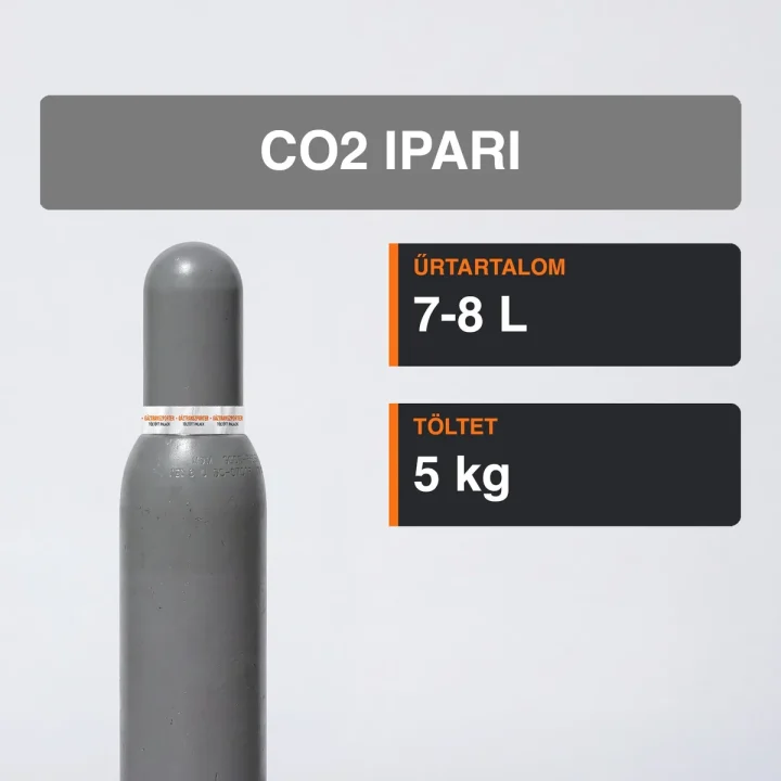 Co2 Ipari gázpalack 5 kg közeli termékfotó
