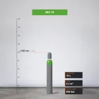 Mix 18 gázpalack 2,4 m³ méretarányos termékfotó