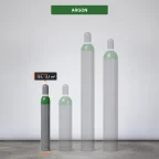 Argon gázpalack-család, kiemelve a 2,1 m³ kiszerelés