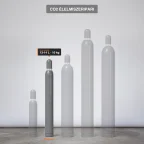 Co2 Élelmiszeripari gázpalack-család, kiemelve a 10 kg kiszerelés