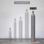Co2 Élelmiszeripari gázpalack-család, kiemelve a 37,5 kg kiszerelés