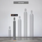 Co2 Ipari gázpalack-család, kiemelve a 10 kg kiszerelés