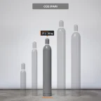 Co2 Ipari gázpalack-család, kiemelve a 20 kg kiszerelés