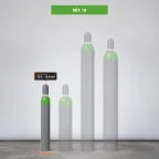 Mix 18 gázpalack-család, kiemelve a 2,4 m³ kiszerelés
